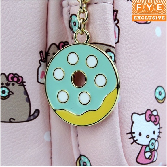 NWT Hello Kitty Pusheen Loungefly Mint Green Pastel Pink FYE Exclusive B… - Picture 3 of 7